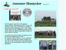 Tablet Screenshot of amrumer-shantychor.de
